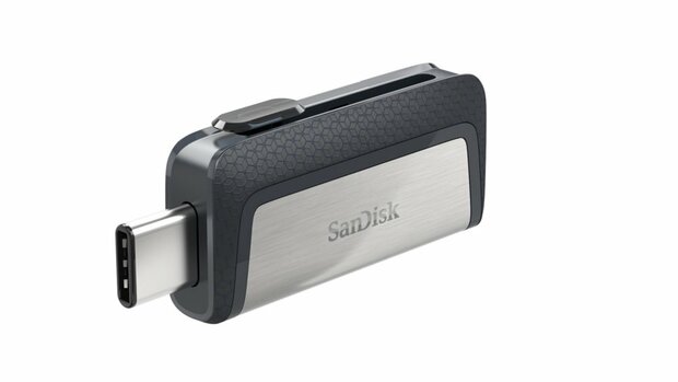 SanDisk Ultra Dual Drive USB Type-C USB flash drive 32 GB USB Type-A / USB Type-C 3.2 Gen 1 (3.1 Gen 1) Zwart, Zilver