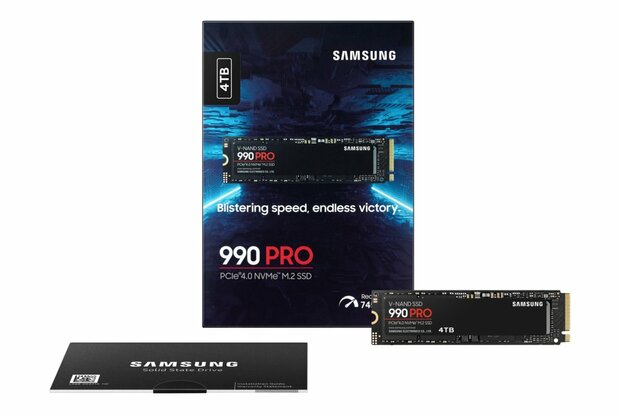 Samsung 990 PRO | 4TB NVMe SSD | M.2 Gen4 | 7.450MB/s Read | 6.900MB/s Write