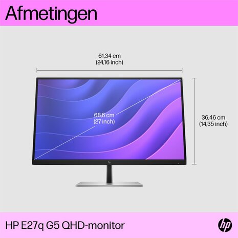 MON HP E27Q G5 27 Inch 2560x1440 (Quad HD) IPS 75HZ DP HDMI