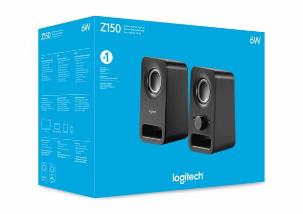 Logitech Z150 Stereo Speakers Helder stereogeluid