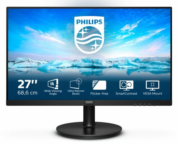 Philips V Line 271V8L/00 LED display 68,6 cm (27") 1920 x 1080 Pixels Full HD Zwart