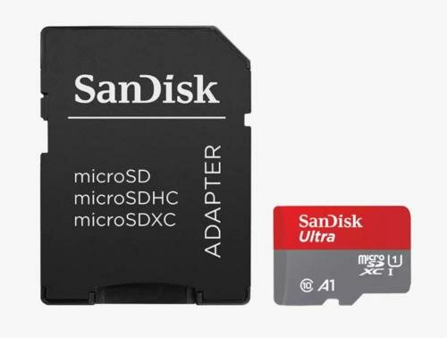SanDisk Ultra | MicroSDXC | 64GB | Class 10 | UHS-I U1 | A1 | Tot 140MB/s | Inclusief SD-adapter