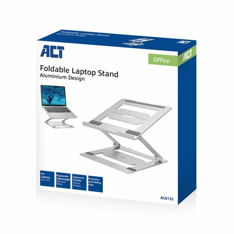 ACT AC8135 notebookstandaard Grijs 39,6 cm (15.6")
