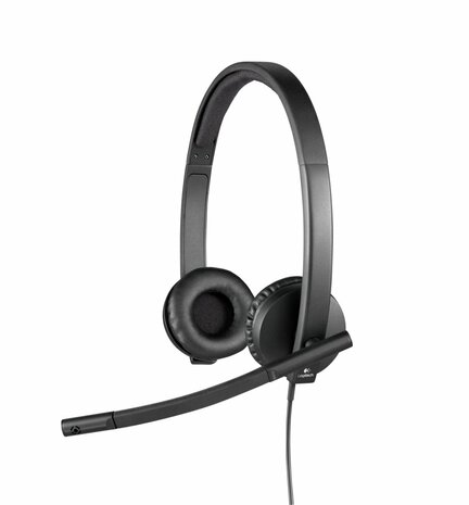 Logitech H570e | Bedrade On-ear USB-A Headset | Zwart