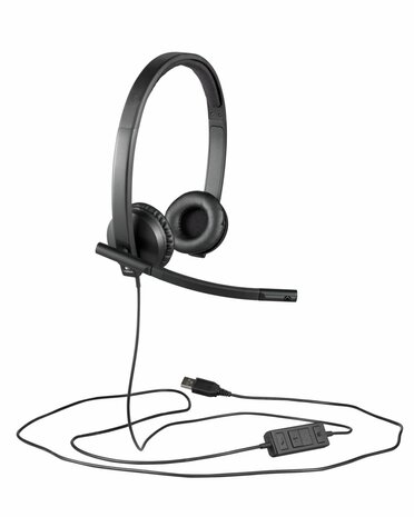 Logitech H570e | Bedrade On-ear USB-A Headset | Zwart