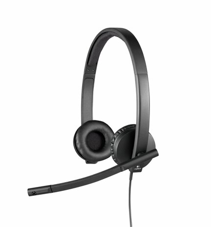 Logitech H570e | Bedrade On-ear USB-A Headset | Zwart