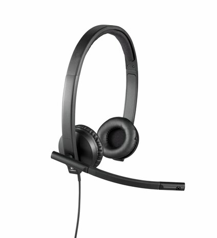 Logitech H570e | Bedrade On-ear USB-A Headset | Zwart