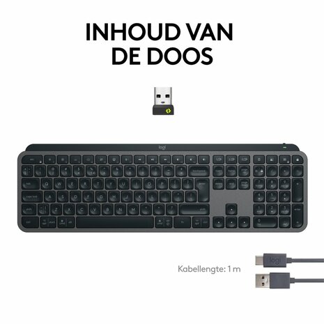 Logitech MX Keys S | Draadloze Muis en Toetsenbordcombo | QWERTY