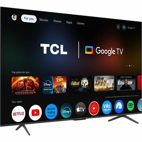 TCL 55P8K 55" | Ultra HD 4K QLED Smart TV (2025) | Google TV + Wifi | Dolby Vision | Quantum Dot | 120Hz