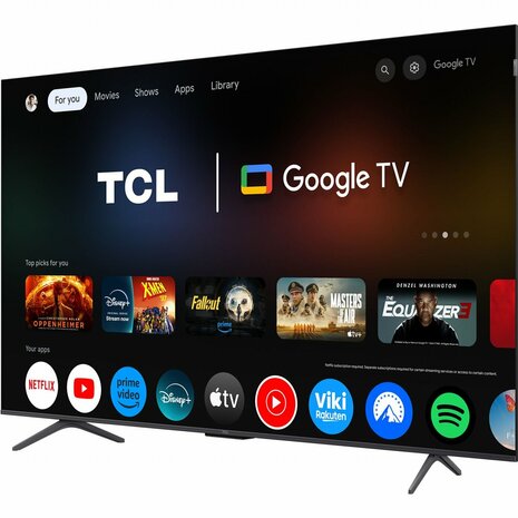 TCL 65P8K 65" | Ultra HD 4K QLED Smart TV (2025) | Google TV + Wifi | Dolby Vision | Quantum Dot | 120Hz