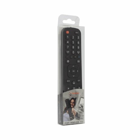 SBOX RC-01405 | Afstandsbediening | Compatibel met Hisense TV's | Zwart