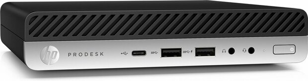 HP ProDesk 600 G4 Mini | Intel Core i5-8500T | 8GB RAM | 256GB SSD | 2x DisplayPort | Windows 11 Professional | Refurbished Silver