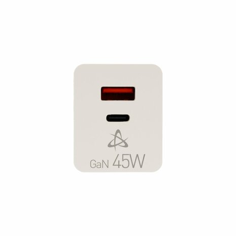 SBOX USB Oplader HC-45 | 45W | USB-A & USB-C (2 Poorten) | Wit