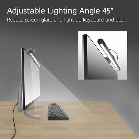 ACT AC8055 | Monitor LED-lamp | Dimbaar | Voeding via USB
