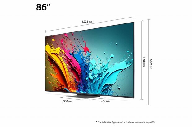 LG 86QNED86T6A 86" | Ultra HD 4K QNED Smart TV | WebOS + Wifi | HDR10 | 120Hz