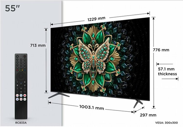 TCL 55C61K 55'' (2025)