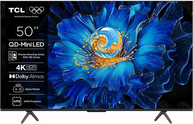 TCL 50C6KS | 50" 4K Ultra HD Mini LED Smart TV | Google TV | Dolby Vision | 60Hz (2025)