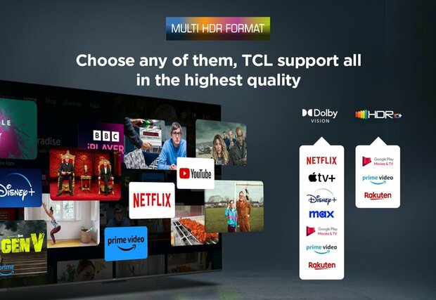 TCL 65V6C | 65" 4K Ultra HD DLED Smart TV | Google TV | Dolby Vision | 60Hz (2025)