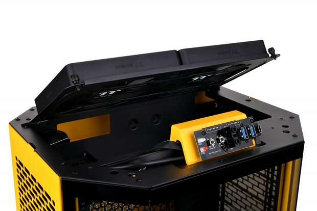 Thermaltake The Tower 300 Bumblebee | Micro-Tower Case | Geel/Zwart (CA-1Y4-00S4WN-00)