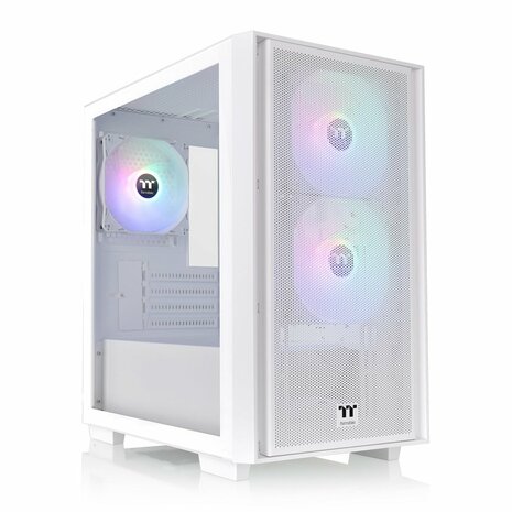 Thermaltake Versa H16 TG ARGB | Micro Tower Case | Snow (CA-1Y8-00S6WN-01)