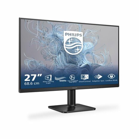 Philips 27E2N1100L/00 | 27" Full HD VA Monitor | 100Hz | 1ms | HDMI & VGA | Adaptive Sync | LowBlue Mode | Flicker-Free | Zwart