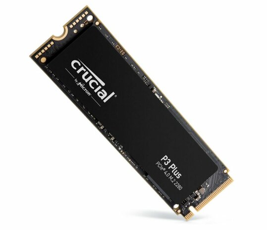 Crucial P3 Plus | 1 TB NVMe SSD | M.2 Gen4 | 5.000 MB/s Lezen | 3.600 MB/s Schrijven