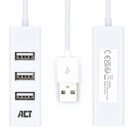 ACT AC6200 | USB 2.0 Interface Hub | 480 Mbps | Wit