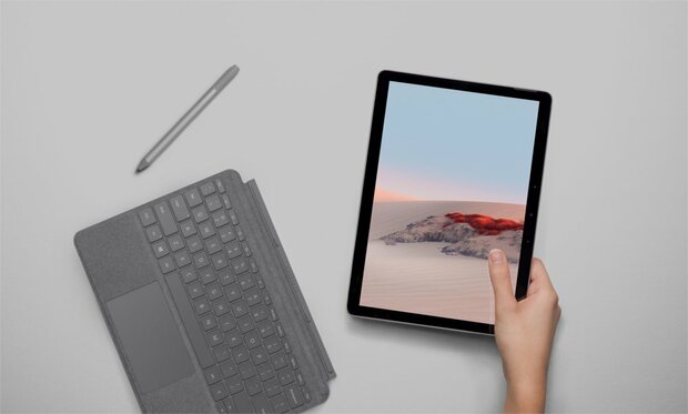 Microsoft Surface Go 2 | 10.5" Touch (1920x1280) | Intel Pentium Gold 4425Y | 4GB RAM | 64GB eMMC | Windows 10 Professional | Zilver | OPEN BOX