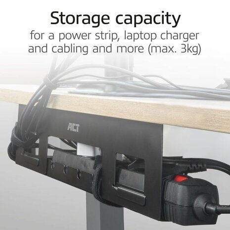 ACT Kabelgoot voor onder bureau | 40 cm | Staal