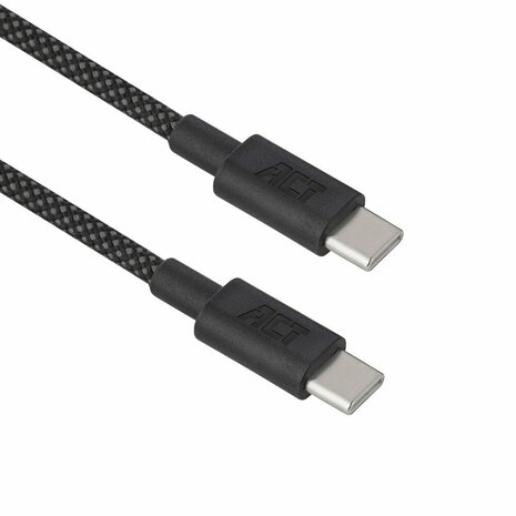 ACT AC3082 | USB 2.0 Kabel | USB-C naar USB-C | 60W | 480Mbps | Zwart | 1 Meter