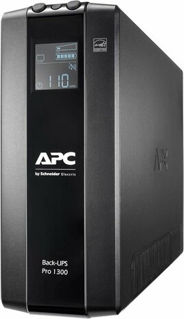 APC Back-UPS Pro BR1300MI | UPS Noodstroomvoeding | 1300VA / 780W | 8x IEC C13 | AVR | LCD Display