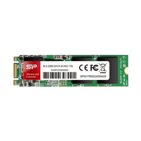 Silicon Power Ace A55 M.2 2280 SSD | 1TB | SATA III | Tot 560 MB/s