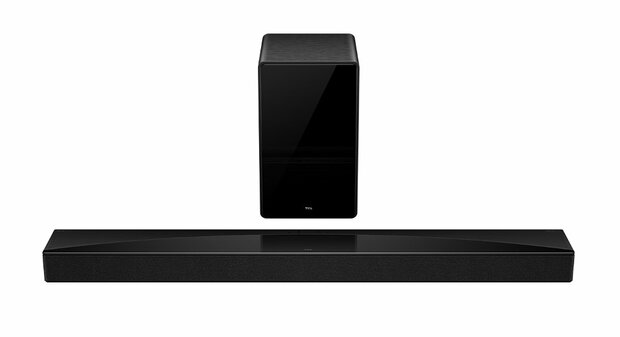 TCL Q75H | 5.1.2 Soundbar | Dolby Atmos & DTS:X | 620W | Draadloze Subwoofer | Titanium