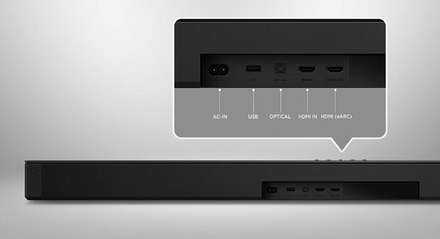 TCL Q75H | 5.1.2 Soundbar | Dolby Atmos & DTS:X | 620W | Draadloze Subwoofer | Titanium