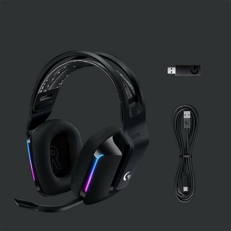 Logitech G G733 LIGHTSPEED Wireless Gaming Headset | RGB | Zwart