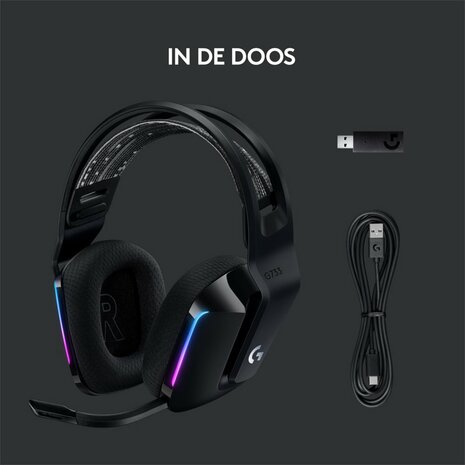 Logitech G G733 LIGHTSPEED Wireless Gaming Headset | RGB | Zwart