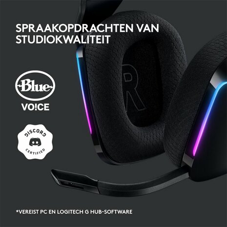 Logitech G G733 LIGHTSPEED Wireless Gaming Headset | RGB | Zwart