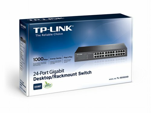 TP-Link TL-SG1024D | Unmanaged Switch | 24 Poorten | Gigabit Ethernet (10/100/1000 Mbps) | Grijs
