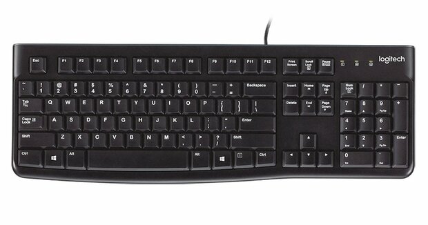 Logitech Keyboard K120 for Business toetsenbord USB QWERTY US International Zwart