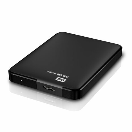 Western Digital WD Elements Portable 2.5 Inch externe HDD 1TB, Zwart