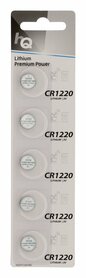 HQ HQCR1220/5BL | CR1220 Knopcelbatterij | 5 Stuks