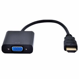 Gembird A-HDMI-VGA-04 | HDMI naar VGA Adapter | 0,15 m | Zwart