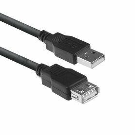 ACT AC3043 | USB 2.0 | USB-A Kabel | 3m | Zwart