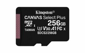 Kingston Canvas Select Plus | MicroSDXC | 256GB | Class 10 | UHS-I U1