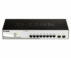 D-Link DGS-1210-10 | 10-poorts Gigabit Smart Switch | 8 RJ45 + 2 SFP | VLAN/QoS | Web/CLI-beheer