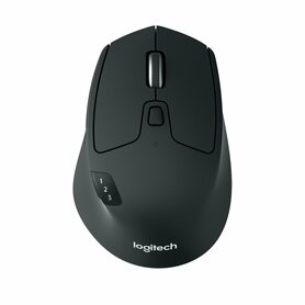 Logitech M720 Triathlon | Draadloze Muis | Rechtshandig | RF + Bluetooth | 1000 DPI | Zwart
