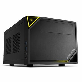Sharkoon Shark Zone C10 | Mini-ITX Case | Zwart/Geel