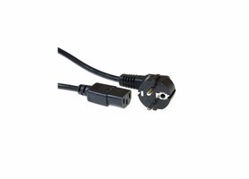ACT AC3315 | Elektriciteitssnoer | 3 Meter | CEE7/7 naar C13 Stekker | Zwart