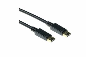 ACT AK3983 | DisplayPort 1.4 Kabel | 2,0m | Zwart | Power Pin 20 Niet Aangesloten