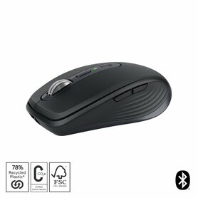 Logitech MX Anywhere 3S | Draadloze Muis | Rechtshandig | RF + Bluetooth | 8000 DPI | Grafiet